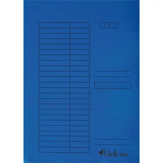 Pólyás dosszié, karton, A4, VICTORIA OFFICE, kék