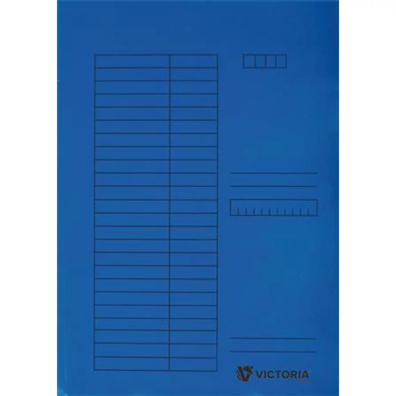 Pólyás dosszié, karton, A4, VICTORIA OFFICE, kék