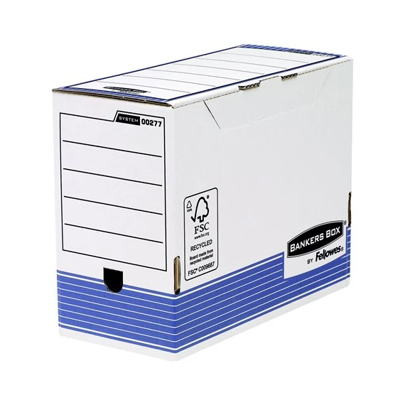 Archiválódoboz, 150 mm, "BANKERS BOX® SYSTEM by FELLOWES®", kék