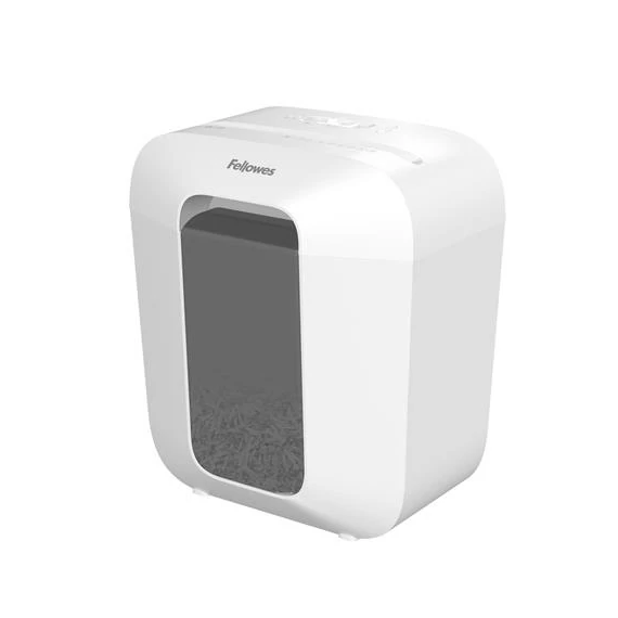 Iratmegsemmisítő, konfetti, 6 lap, FELLOWES "Powershred® LX25" fehér