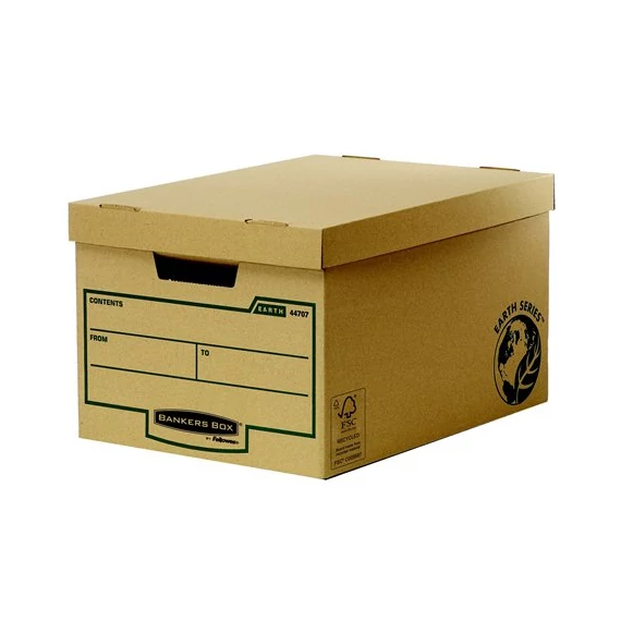 Archiválókonténer, karton, nagy, "BANKERS BOX® EARTH SERIES by FELLOWES®"