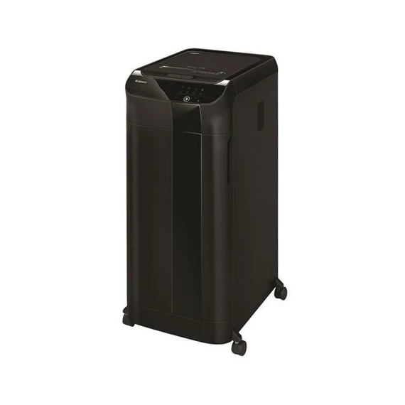 Iratmegsemmisítő, mikrokonfetti, 550 lap, FELLOWES "AutoMax 600M", fekete