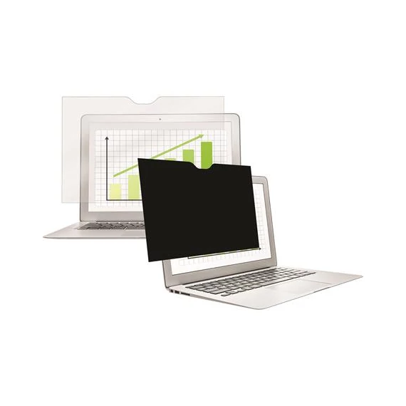 Monitorszűrő, betekintésvédelemmel, 352x230 mm, 15", 16:10, MacBook Pro készülékhez, FELLOWES "PrivaScreen™", fekete