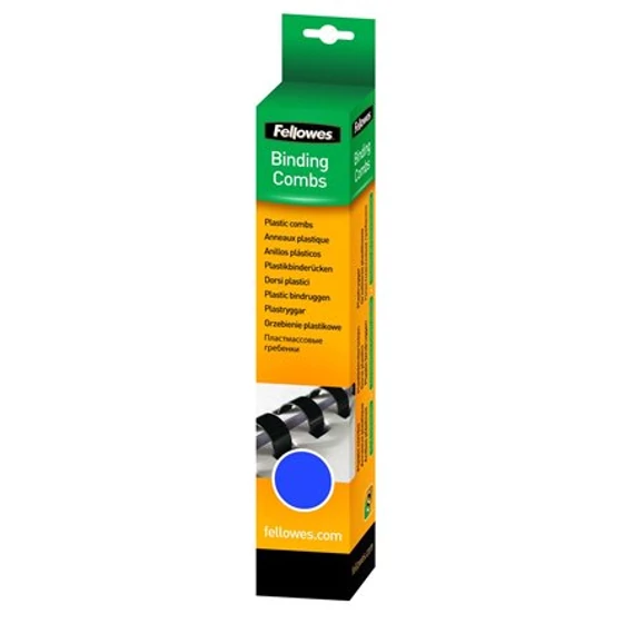 Spirál, műanyag, 6 mm, 10-20 lap, FELLOWES, 25 db, kék Spirál, műanyag, 6 mm, 10-20 lap, FELLOWES, 25 db, kék