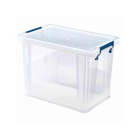 Műanyag tároló doboz, átlátszó, 18,5 liter, FELLOWES, "ProStore™"