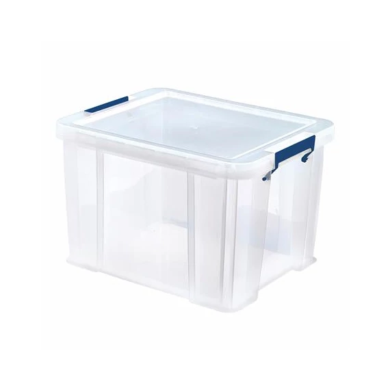 Műanyag tároló doboz, átlátszó, 36 liter, FELLOWES, "ProStore™"