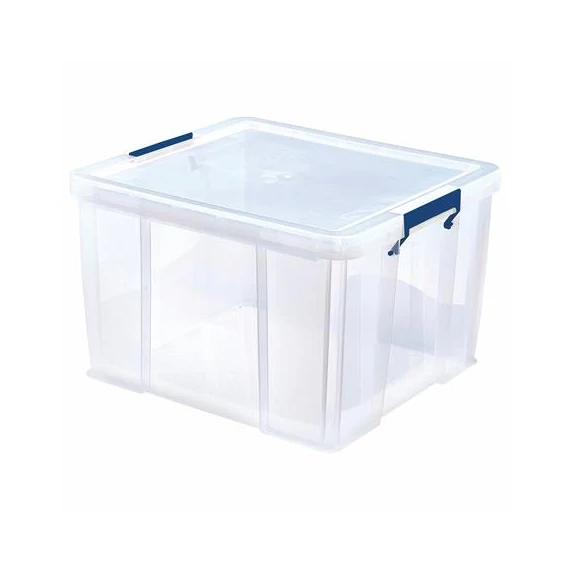Műanyag tároló doboz, átlátszó, 48 liter, FELLOWES, "ProStore™"