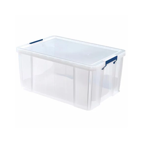 Műanyag tároló doboz, átlátszó, 70 liter, FELLOWES, "ProStore™"
