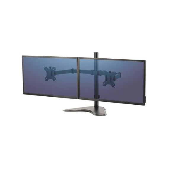 Monitortartó kar, FELLOWES, "Seasa™ Dual Horizontal", fekete