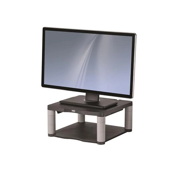 Monitorállvány, FELLOWES, Premium, grafitszürke
