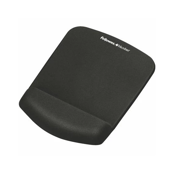 Egéralátét csuklótámasszal, habtöltésű, FELLOWES "PlushTouch™", fekete