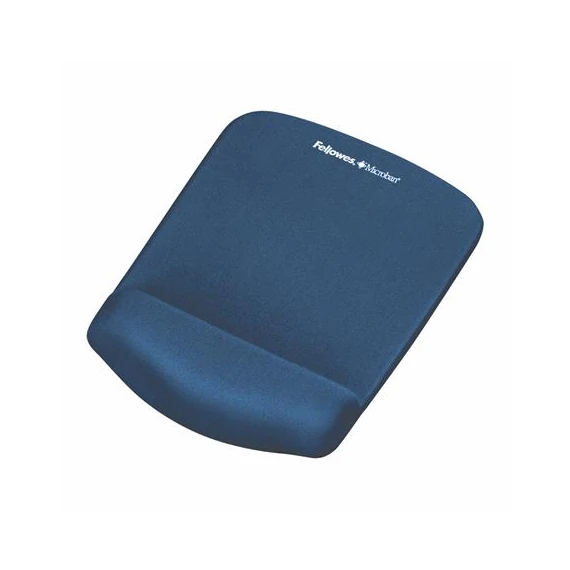 Egéralátét csuklótámasszal, habtöltésű, FELLOWES "PlushTouch™", kék