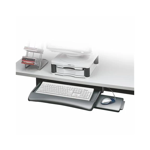 Billentyűzettartó, kihúzható, FELLOWES "Underdesk"