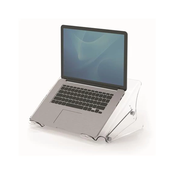 Laptopállvány, FELLOWES "Clarity™", átlátszó