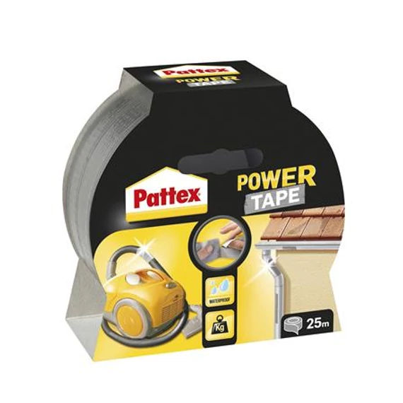 Ragasztószalag, 50 mm x 25 m, HENKEL "Pattex Power Tape", ezüst Ragasztószalag, 50 mm x 25 m, HENKEL "Pattex Power Tape", ezüst