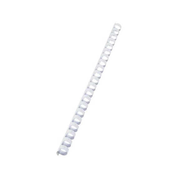 Spirál, műanyag, 12 mm, 56-80 lap, VICTORIA OFFICE, fehér