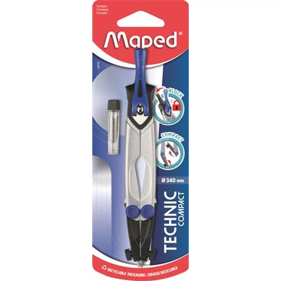 Körző, heggyel, MAPED "Technic Compact"