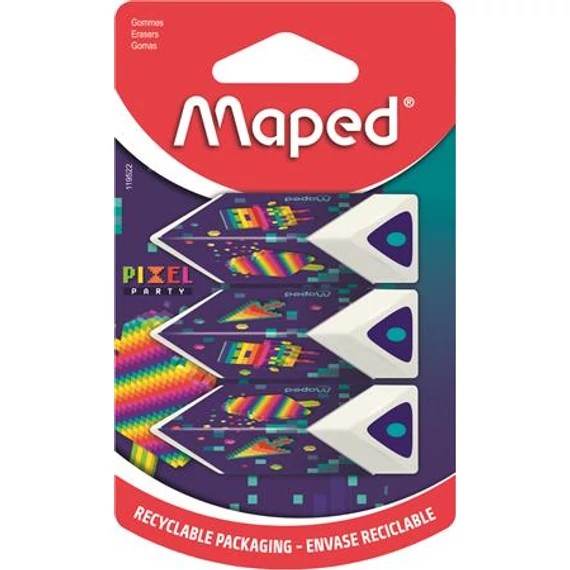 Radír, MAPED "Pixel Party Pyramid", 3 darab