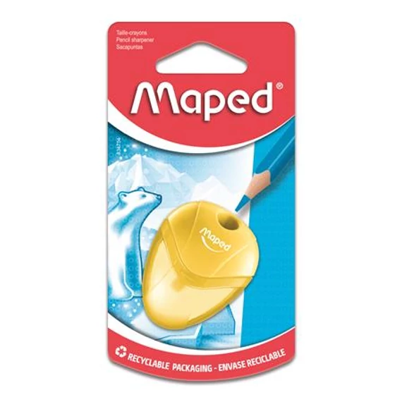 Hegyező, egylyukú, tartályos, MAPED "I-Gloo", vegyes színek
