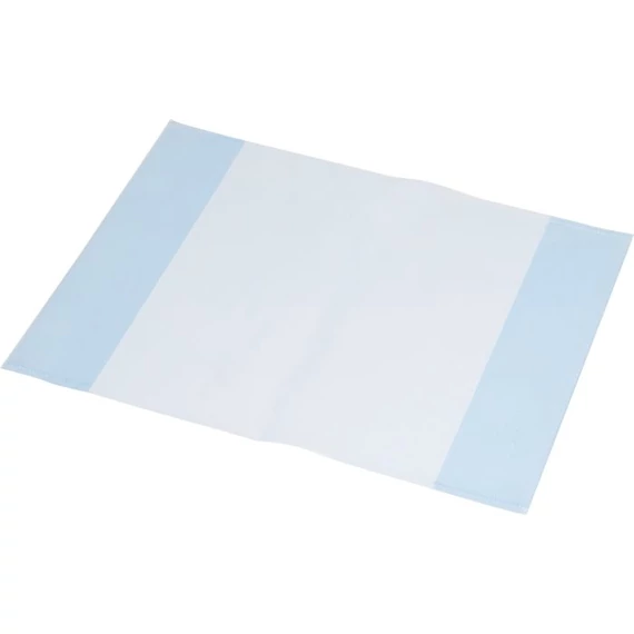 Füzet- és könyvborító, A4, PP, 80 mikron, narancsos felület, PANTA PLAST, kék, 10 db/csomag