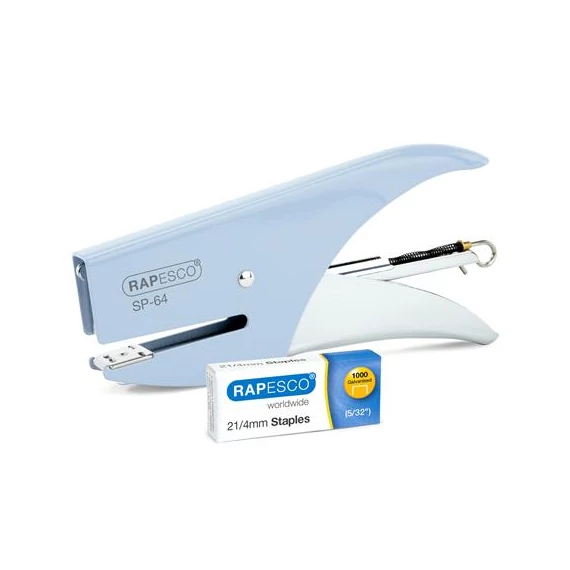 Tűzőgép, kézi, 21/4, 12 lap, RAPESCO "SP-64", kék Tűzőgép, kézi, 21/4, 12 lap, RAPESCO "SP-64", kék