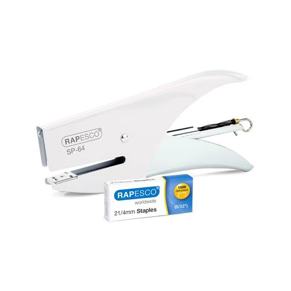 Tűzőgép, kézi, 21/4, 12 lap, RAPESCO "SP-64", fehér Tűzőgép, kézi, 21/4, 12 lap, RAPESCO "SP-64", fehér