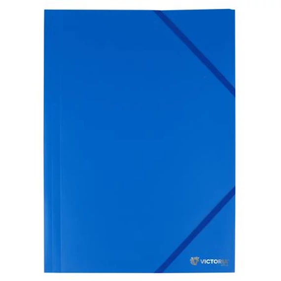 Gumis mappa, 15 mm, PP, A4, VICTORIA OFFICE, kék