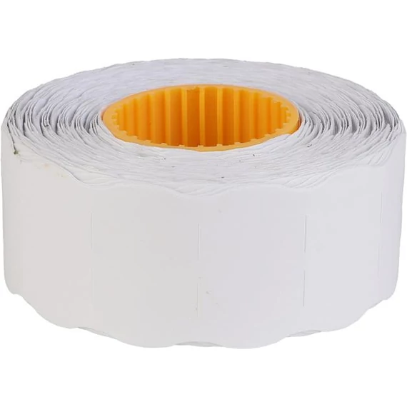 Árazószalag, 25x12 mm, fehér