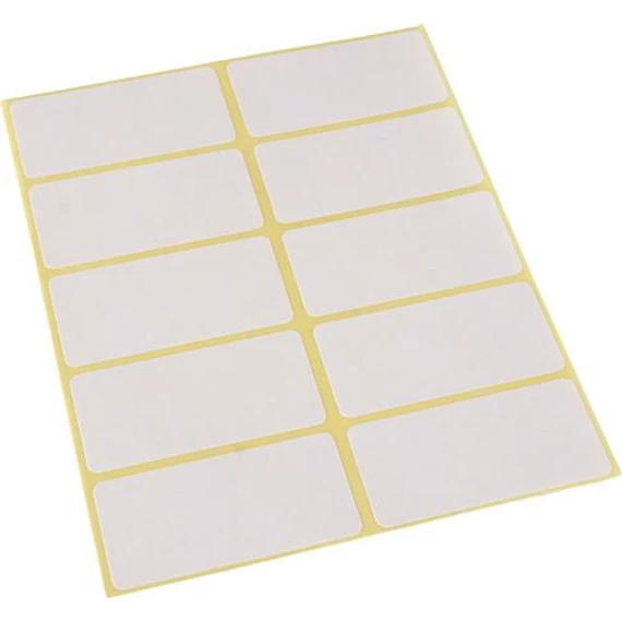 Etikett, 25x50 mm, 60 etikett/csomag
