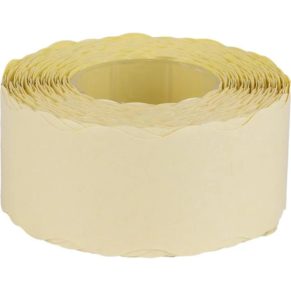 Árazószalag, 25x16 mm, citrom