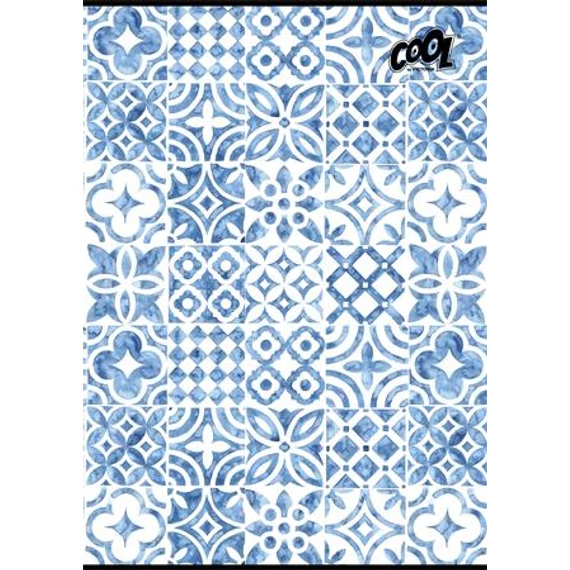 Füzet, tűzött, A4, kockás, 80 lap, COOL BY VICTORIA "Mediterrain patterns" Füzet, tűzött, A4, kockás, 80 lap, COOL BY VICTORIA "Mediterrain patterns"