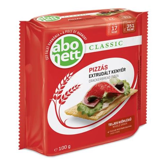 Extrudált kenyér, ABONETT, 100 g, pizzás Extrudált kenyér, ABONETT, 100 g, pizzás