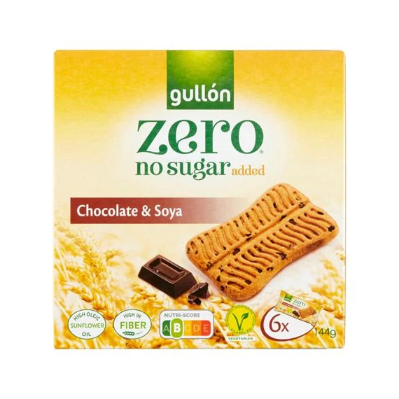 Keksz, 144 g, GULLÓN "Snack", csokoládés