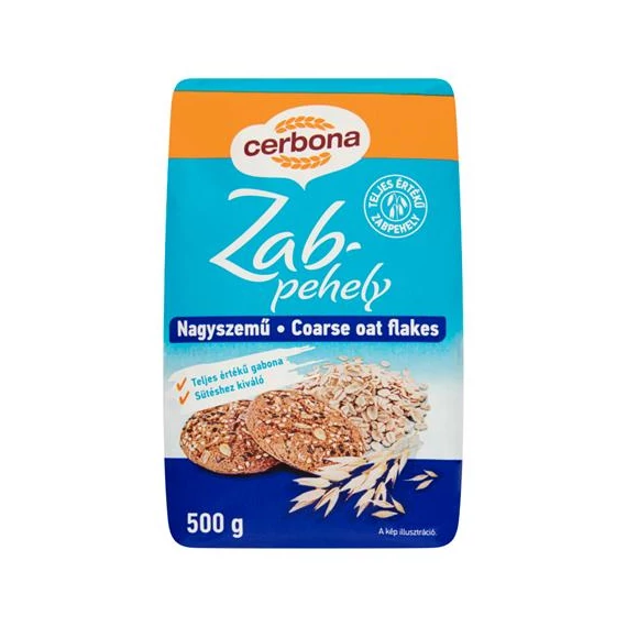 Zabpehely, 500 g, CERBONA, nagyszemű