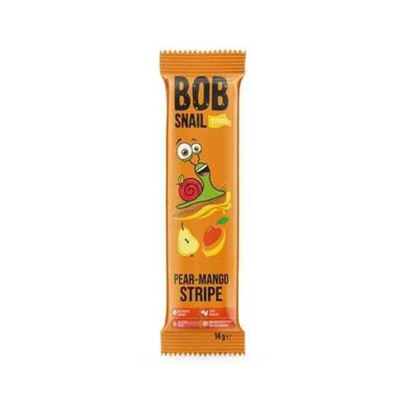 Gyümölcsszelet, 14 g, BOB SNAIL, körte-mangó