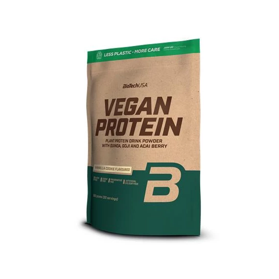 Táplálékkiegészítő, 500g, vegán, BIOTECH USA, vaníliás sütemény