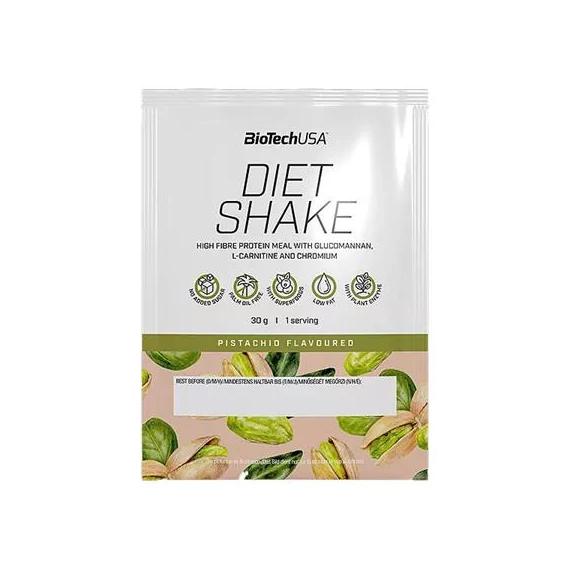Étrend-kiegészítő italpor, 30g, BIOTECH USA "Diet Shake", pisztácia