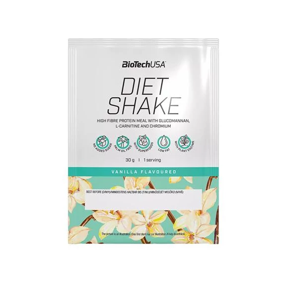 Étrend-kiegészítő italpor, 30g, BIOTECH USA "Diet Shake", vanília