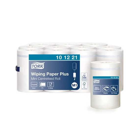 Törlőpapír, belsőmag-adagolás, M1 rendszer, 2 rétegű, Advanced, TORK "Plusz", fehér