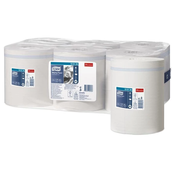 Törlőpapír, belsőmag-adagolás, M2 rendszer, 1 rétegű, Advanced, TORK, fehér