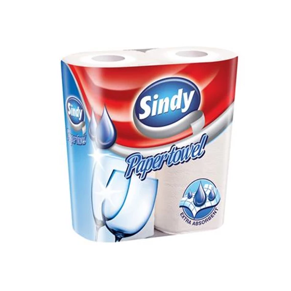 Háztartási papírtörlő, 2 rétegű, 2 tekercses, "Sindy" Háztartási papírtörlő, 2 rétegű, 2 tekercses, "Sindy"