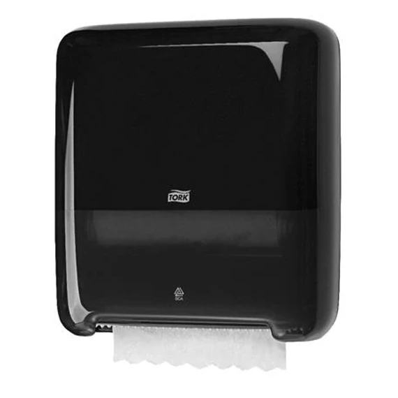 Kéztörlő adagoló, tekercses, H1 rendszer, Elevation, TORK "Matic", fekete