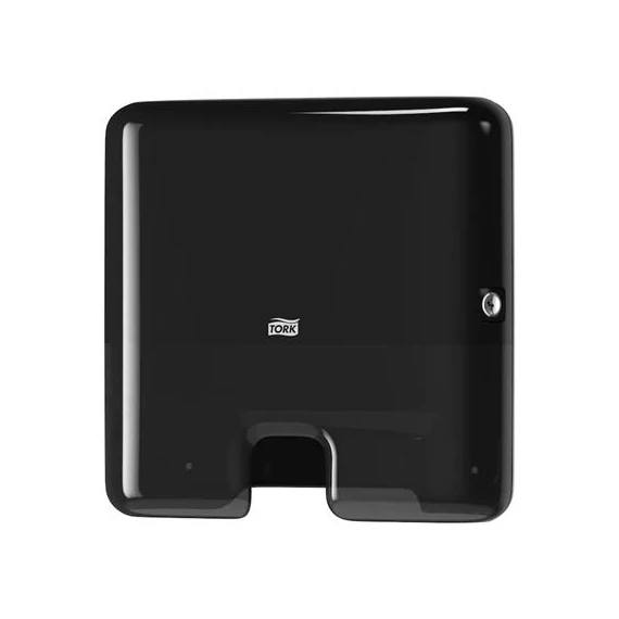 Kéztörlő adagoló, Interfold hajtogatás, H2 rendszer, Elevation, TORK "Xpress Multifold Mini", fekete