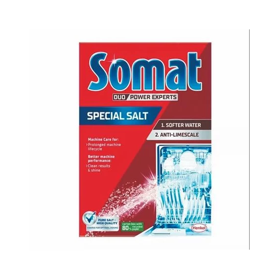 Mosogatógép vízlágyító só, 1,5 kg, SOMAT