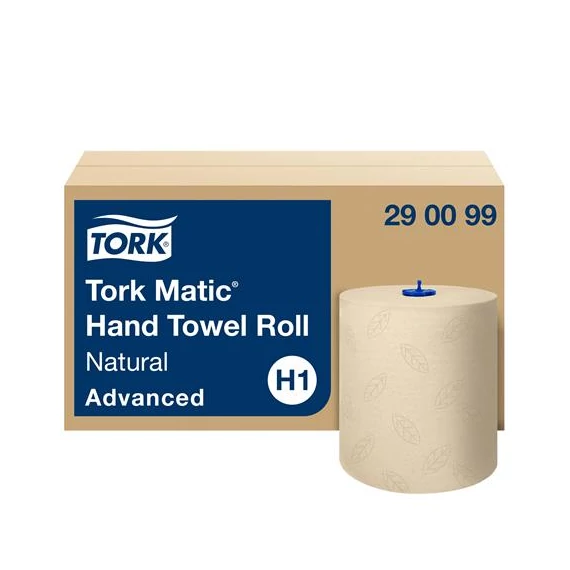 Kéztörlő, tekercses, 2 rétegű, H1 rendszer, Advanced, TORK "Matic", natúr