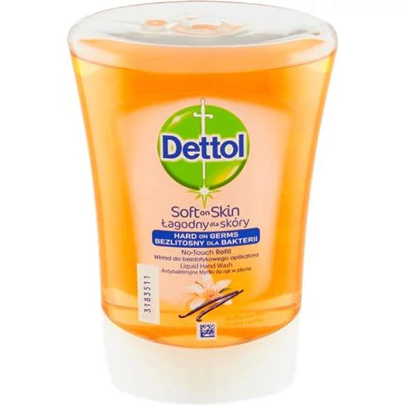 Folyékony szappan utántöltő, 250 ml, DETTOL, méz-vanília Folyékony szappan utántöltő, 250 ml, DETTOL, méz-vanília
