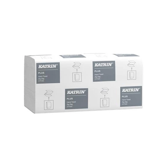 Kéztörlő, Z hajtogatott, 1 rétegű, 200 lap, KATRIN, hófehér Kéztörlő, Z hajtogatott, 1 rétegű, 200 lap, KATRIN, hófehér
