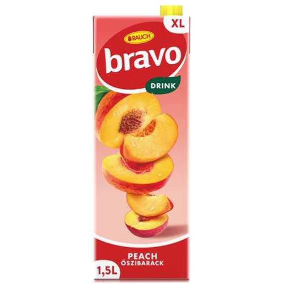 Gyümölcsital, 25%, 1,5 l, RAUCH "Bravo", őszibarack