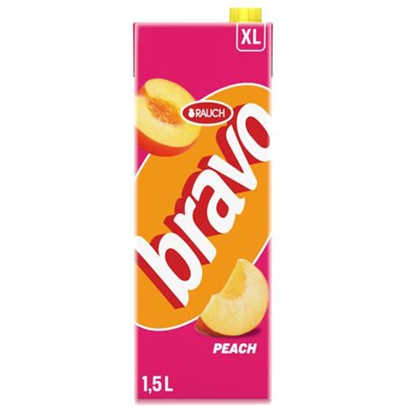 Gyümölcsital, 25%, 1,5 l, RAUCH "Bravo", őszibarack