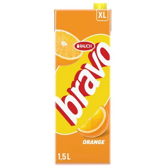 Gyümölcsital, 12%, 1,5 l, RAUCH "Bravo", narancs